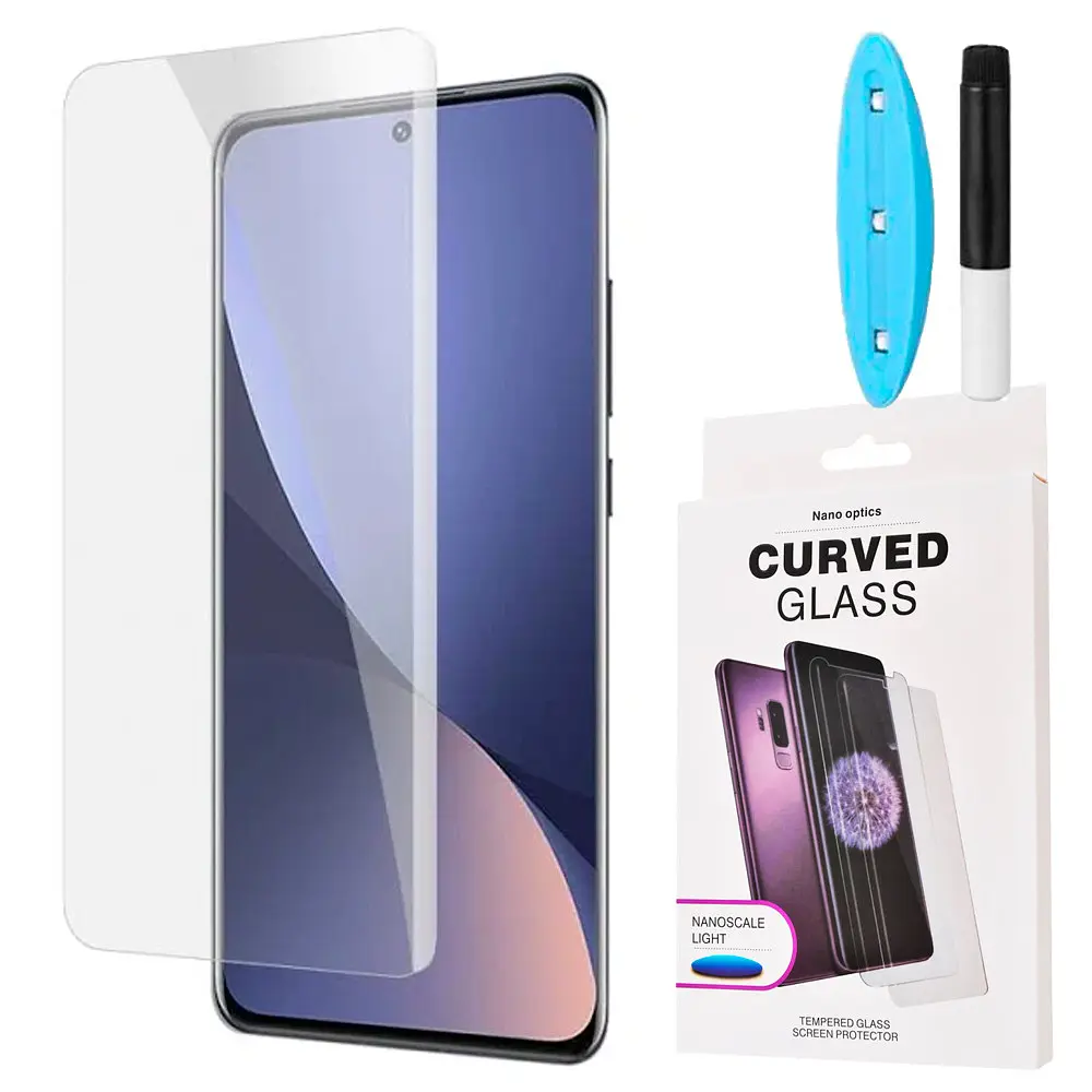 Защитное стекло DK для Xiaomi 12 Pro/12S Pro UV Curved 014478 clear 2 шт. - фото 3