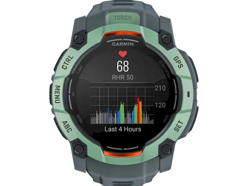 Смарт-годинник Garmin Instinct 3 50mm AMOLED Neo Tropic with Twilight Band (010-03020-01) - фото 3