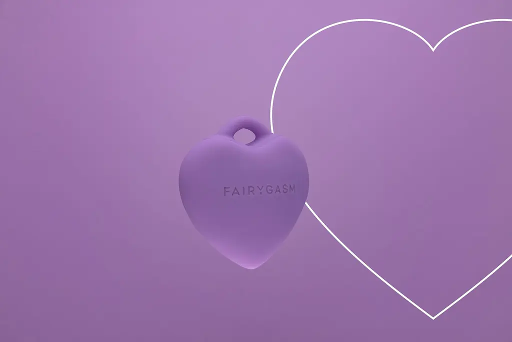 Мінівібратор "Сердечко" FairyGasm PleasureStone violet, 9 режимів, на шнурку - фото 5