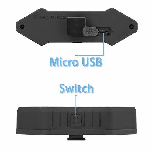 Велосипедна задня фара (габарит) X4 (ZL 20163) STOP повороти + пульт + microUSB + 4 режими - фото 2