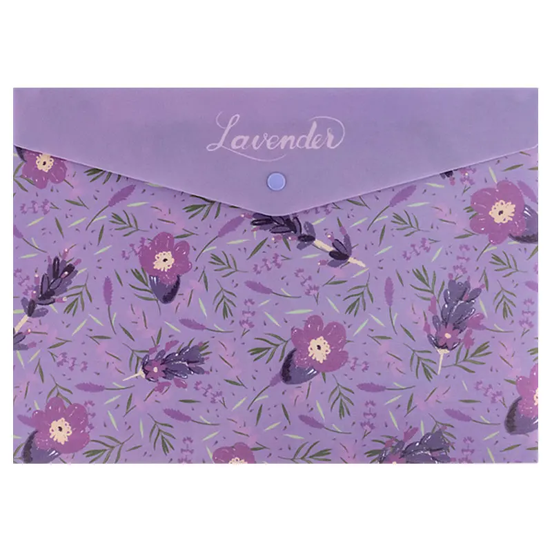 Папка-конверт "Axent" №1495-37-A A4 Lavender-2 на кнопці
