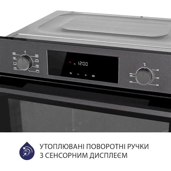 Духова шафа Minola EOD 6804 Platinum Gray сірий - фото 5