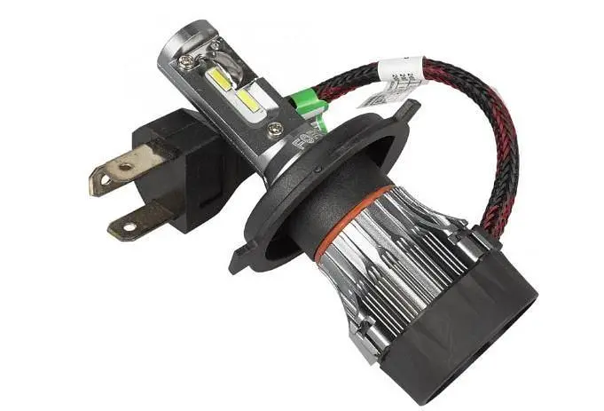 LED лампи автомобільні H4 FORT F2 радіатор+кулер 4000Lm/CSP/30W/5000K/IP65/9-16V 2 шт - фото 3