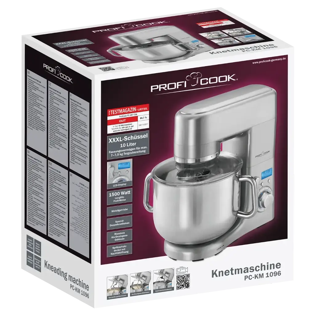 Міксер планетарний-тестоміс Profi Cook PC-KM 1096 10 л. - фото 10