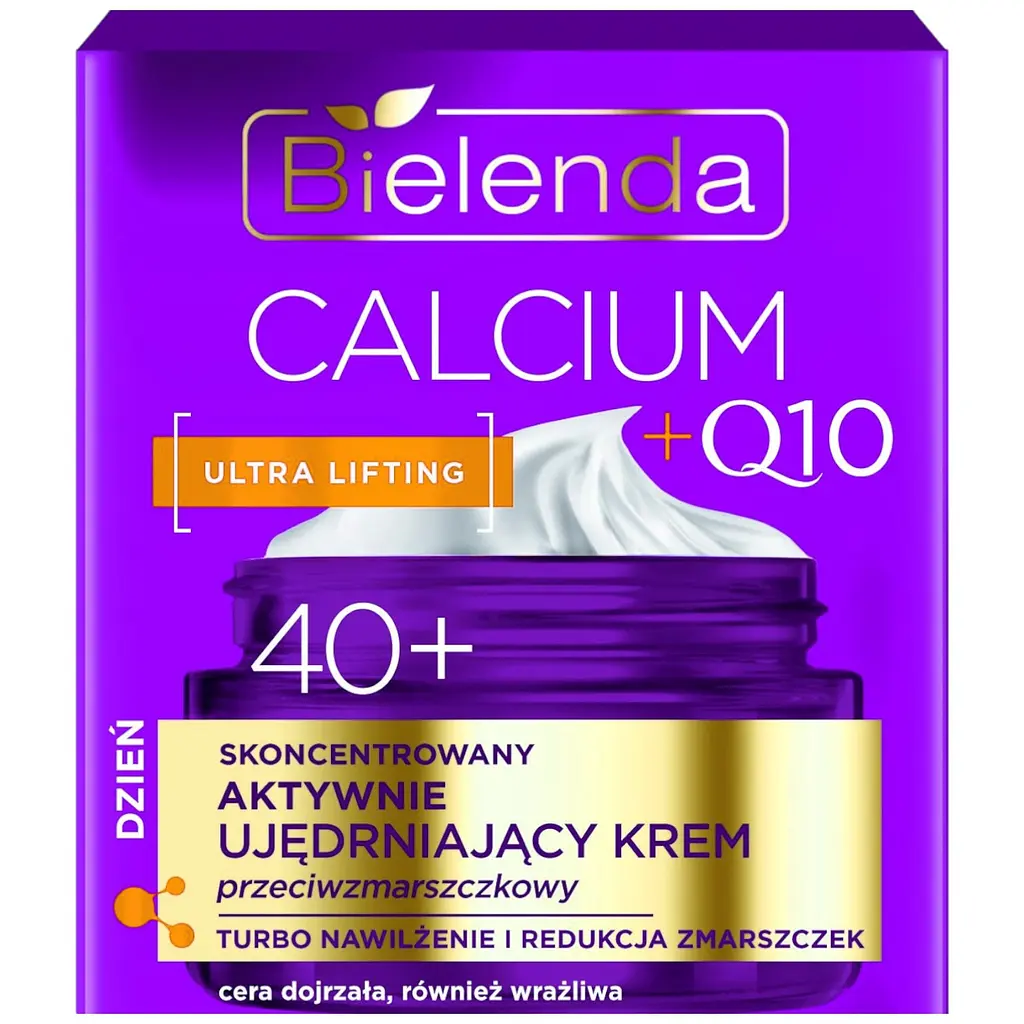 Крем для обличчя Bielenda Calcium + Q10 Концентрований зміцнювальний 40+, 50 мл - фото 1