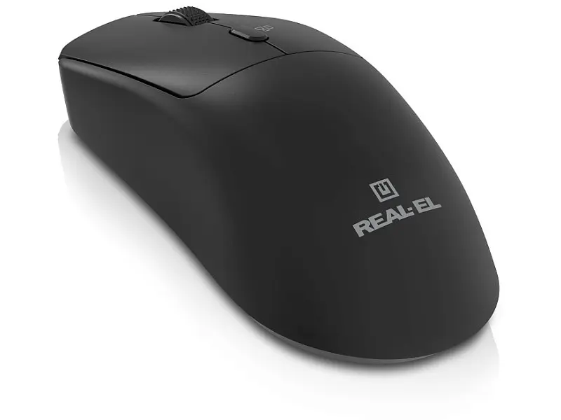 Миша REAL-EL RM-317W Black (EL123200052) - фото 5