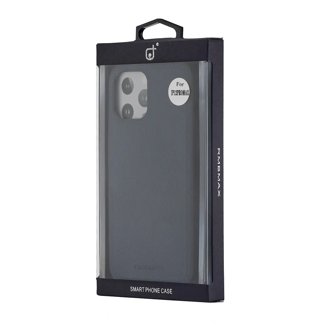 Чохол Jinduka Leather Case with MagSafe iPhone 12 Pro Max Black - фото 2