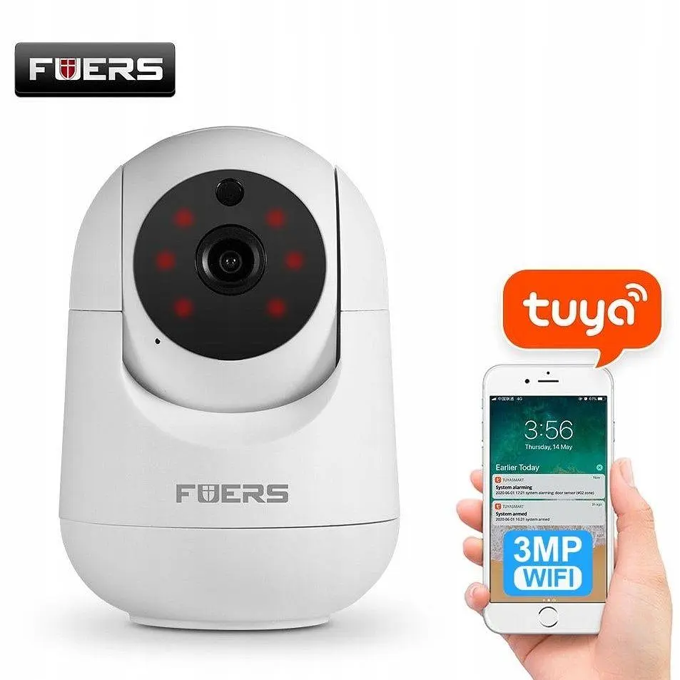 Wi-Fi IP камера Fuers 5MP TUYA, відеоняня - фото 2