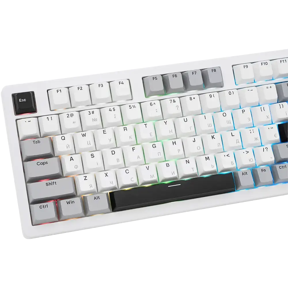 Игровая механическая клавиатура Kondor Legion PRO / Три режима подключения / Sky Light Switch / White - фото 6