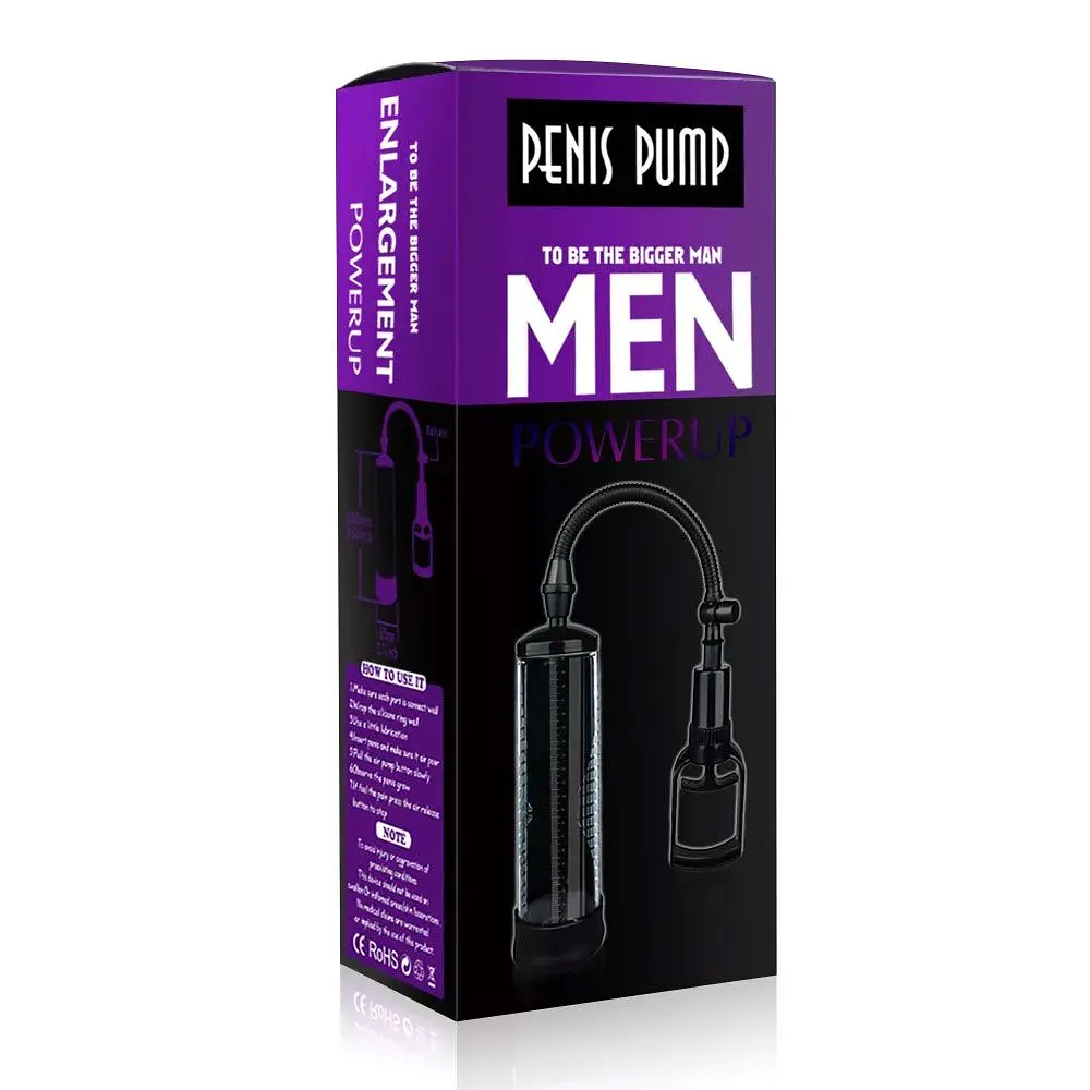 Вакуумна помпа з ручним насосом Men Powerup Black Men Powerup SO2457 91720 - фото 4
