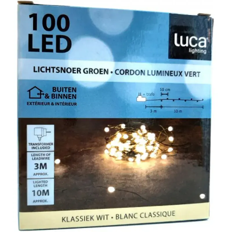 Гірлянда Luca Lighting Струна зелена, 13 м теплий білий (8718861853124) - фото 4