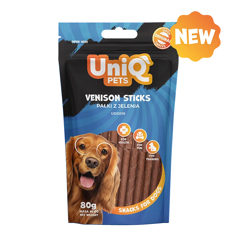 Ласощі для собак UniQ PETS Стіки з оленини, 80 г - фото 4