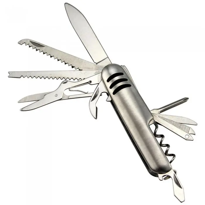 Ніж складаний туристичний K5011-GA, багатофункціональний, сталь 440C, 9.1 см