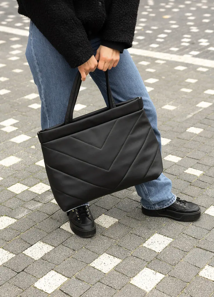 Сумка Sambag Shopper Tote QRS чорний 42 х 34 х 14 см (93383001) - фото 5