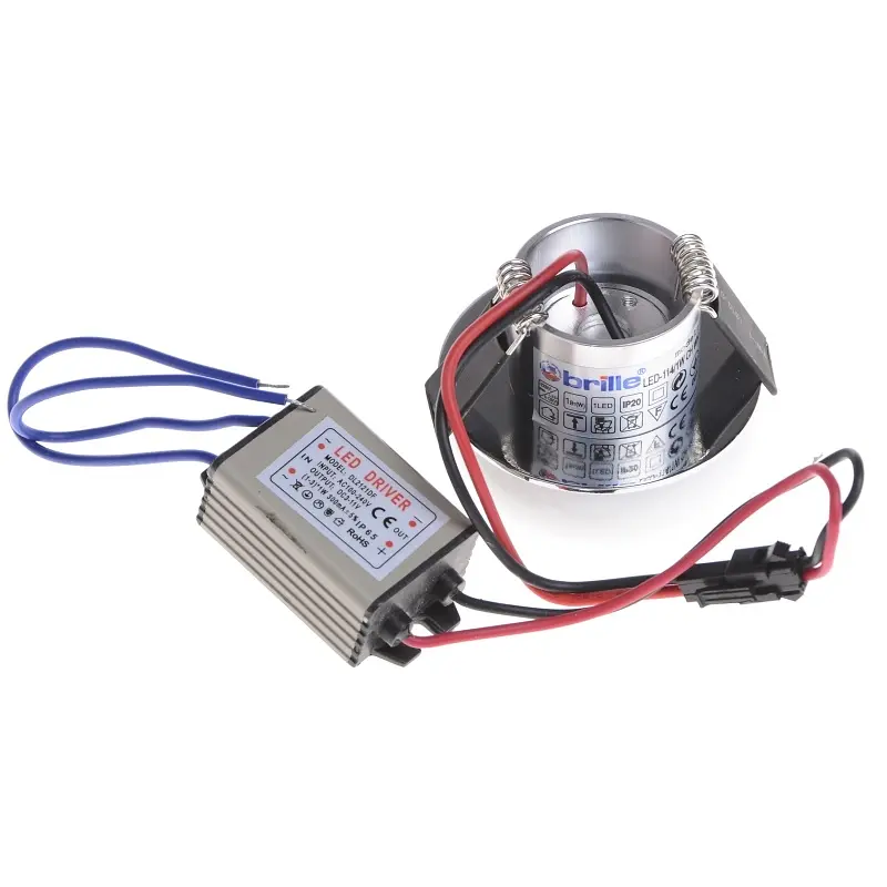 Светильник точечный Brille для ванной LED-114/1W CH WH L13-046 - фото 2