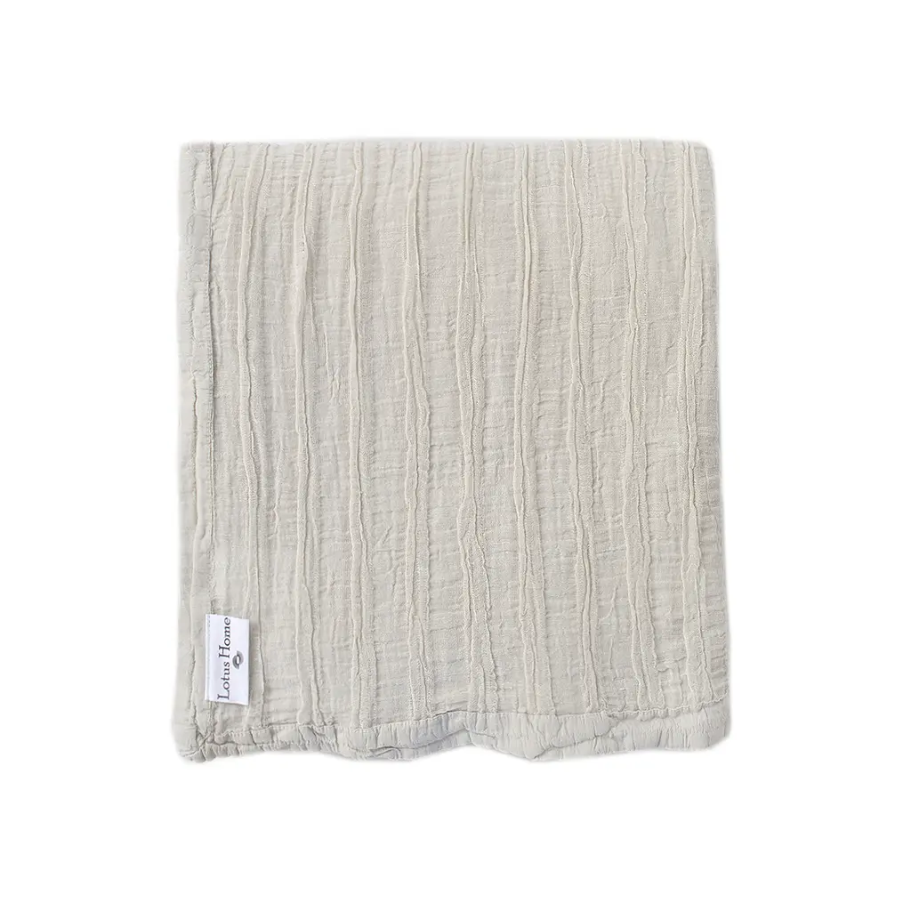 Покрывало-pike Lotus Home - Cardiff linen серый 180x240 - фото 3
