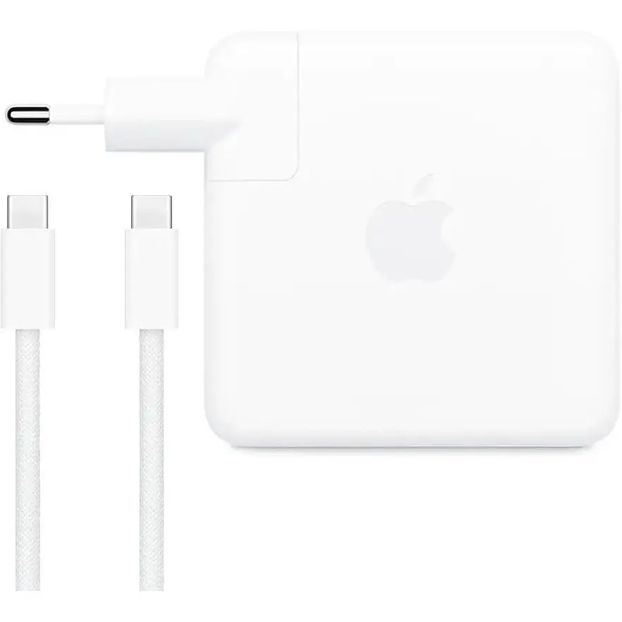 Зарядний пристрій DK 96W USB-C Power Adapter + кабель 2 м Woven для Apple MacBook white - фото 4