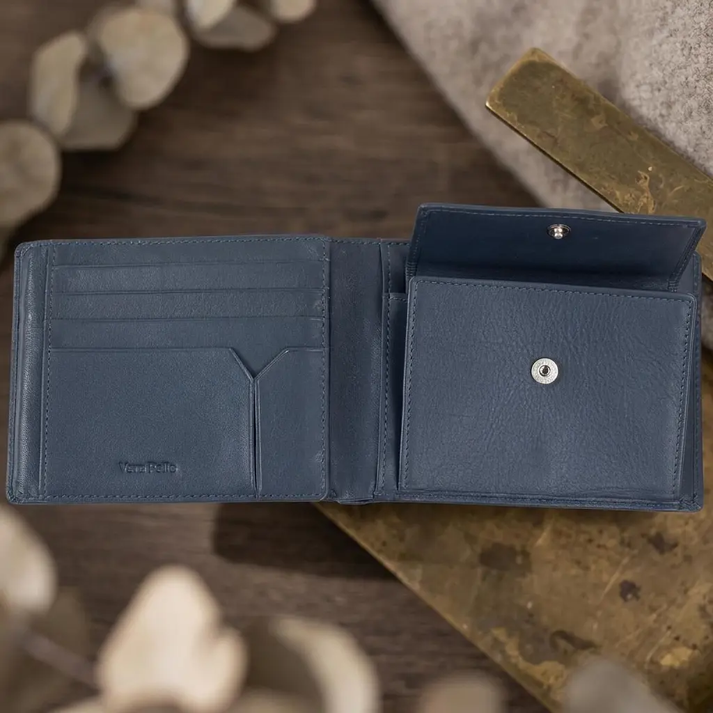 Чоловіче портмоне Tony Perotti Cortina 5036 (90211) Темно-синє - фото 5