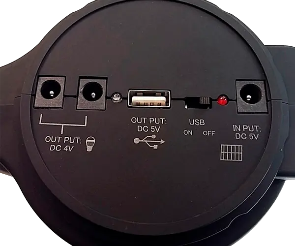 Фонарь автономный многофункциональный на солнечной батарее XPRO 10W+22 SMD LED c радио, Power bank и MP3 черный (XPRO_1763) - фото 3