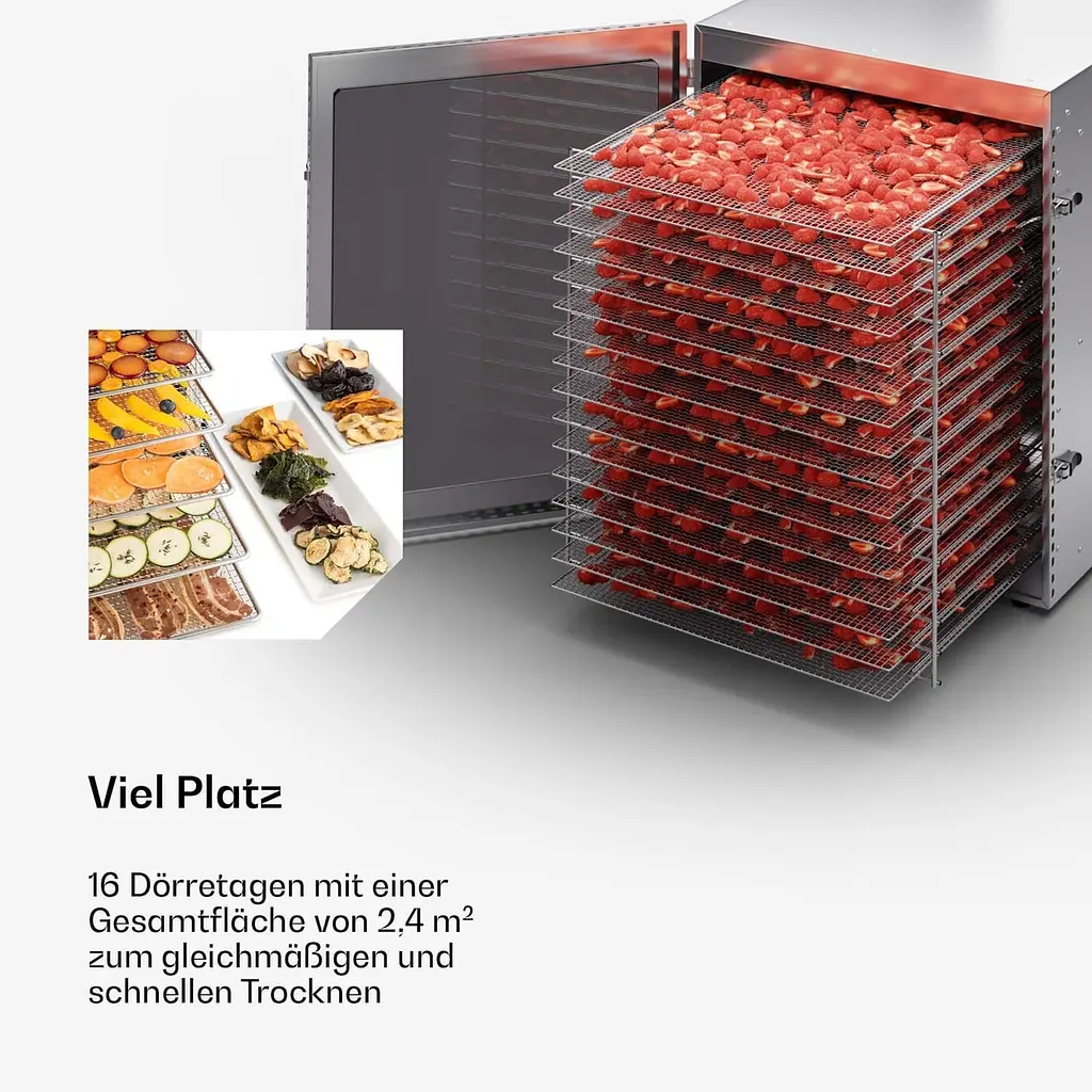 Дегідратор сушарка Food Dehydrator LT-16 для овочів фруктів м'яса грибів 16 лотків 1500Вт - фото 5
