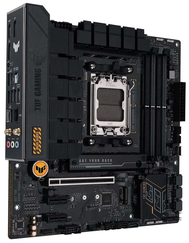 Материнська плата ASUS TUF GAMING B650M-E WIFI (TUF GAMING B650M-E WIFI) (Socket AM5, AMD B650, Micro-ATX) - фото 2