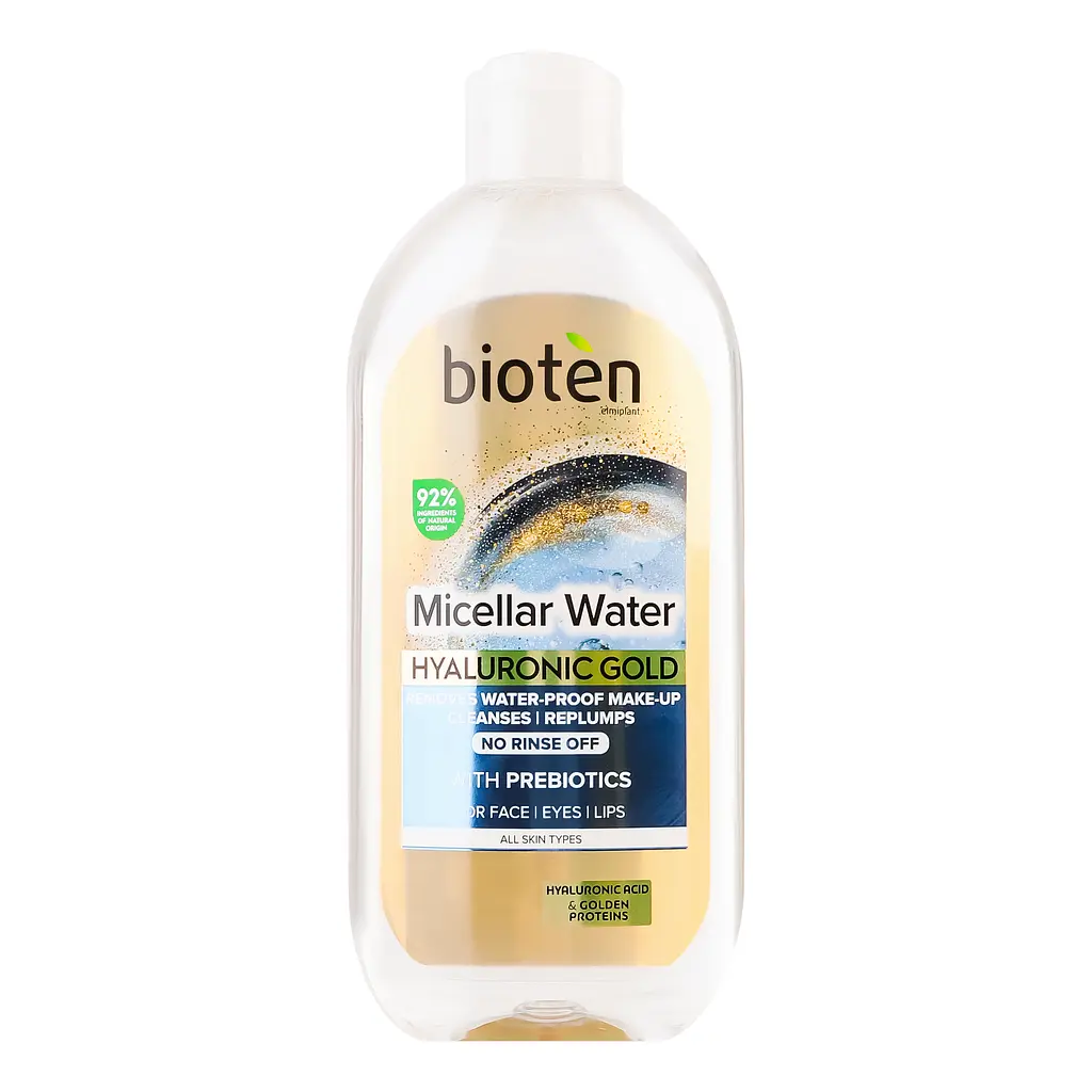 Міцелярна вода для обличчя Bioten Hyaluronic Gold Micellar Water 400 мл - фото 2