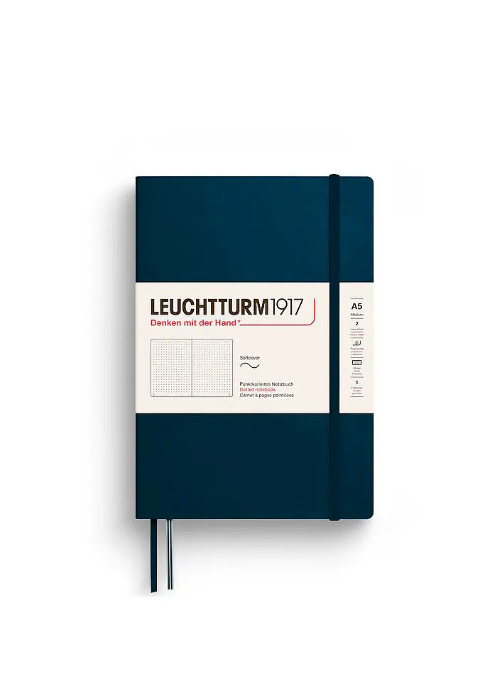 Блокнот Leuchtturm1917 Середній М'яка обкладинка Deep Sea Крапка (372205) - фото 6