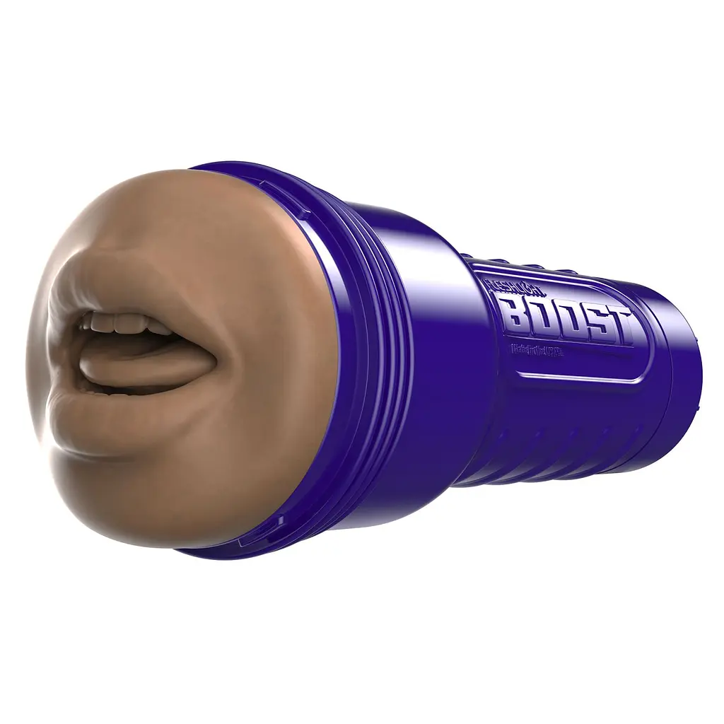 Мастурбатор-ротик Fleshlight Boost Blow Medium Dark Flesh, плаваючі кільця Turbo Tech - фото 4