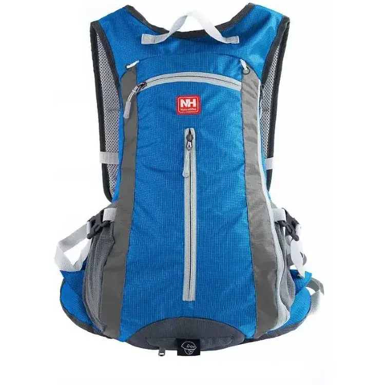 Рюкзак велосипедний Naturehike NH15C001-B з чохлом для шолома 15 л sky blue - фото 2
