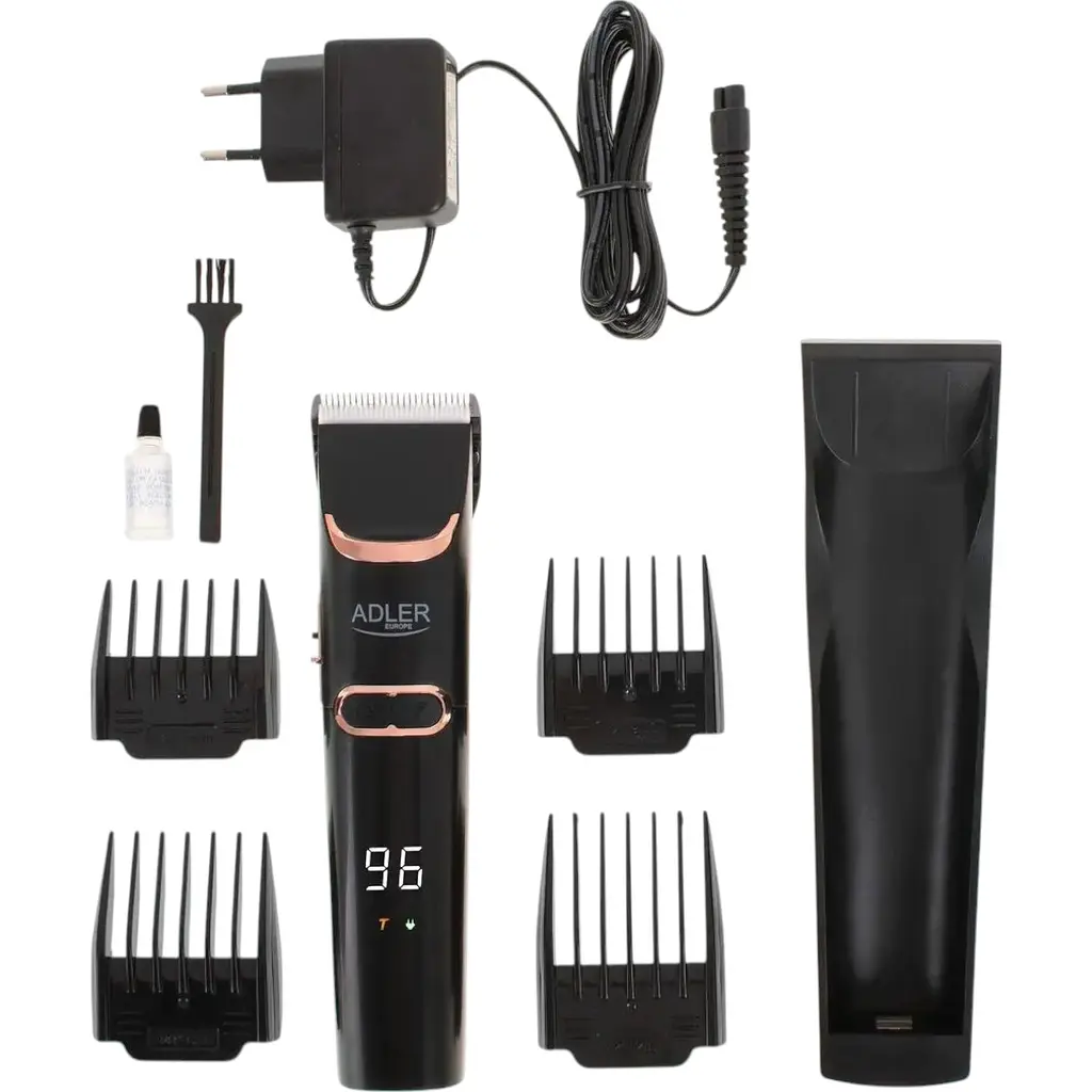 Машинка для стрижки аккумуляторная Adler AD 2832 + насадки - фото 5