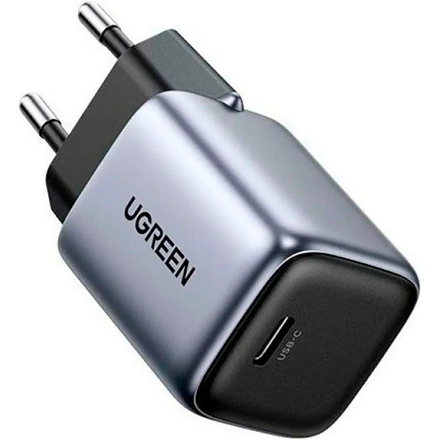 Мережевий зарядний пристрій Ugreen CD319 Nexode Mini 30W PD GaN Tech Charger Grey (90666) [99294] - фото 2