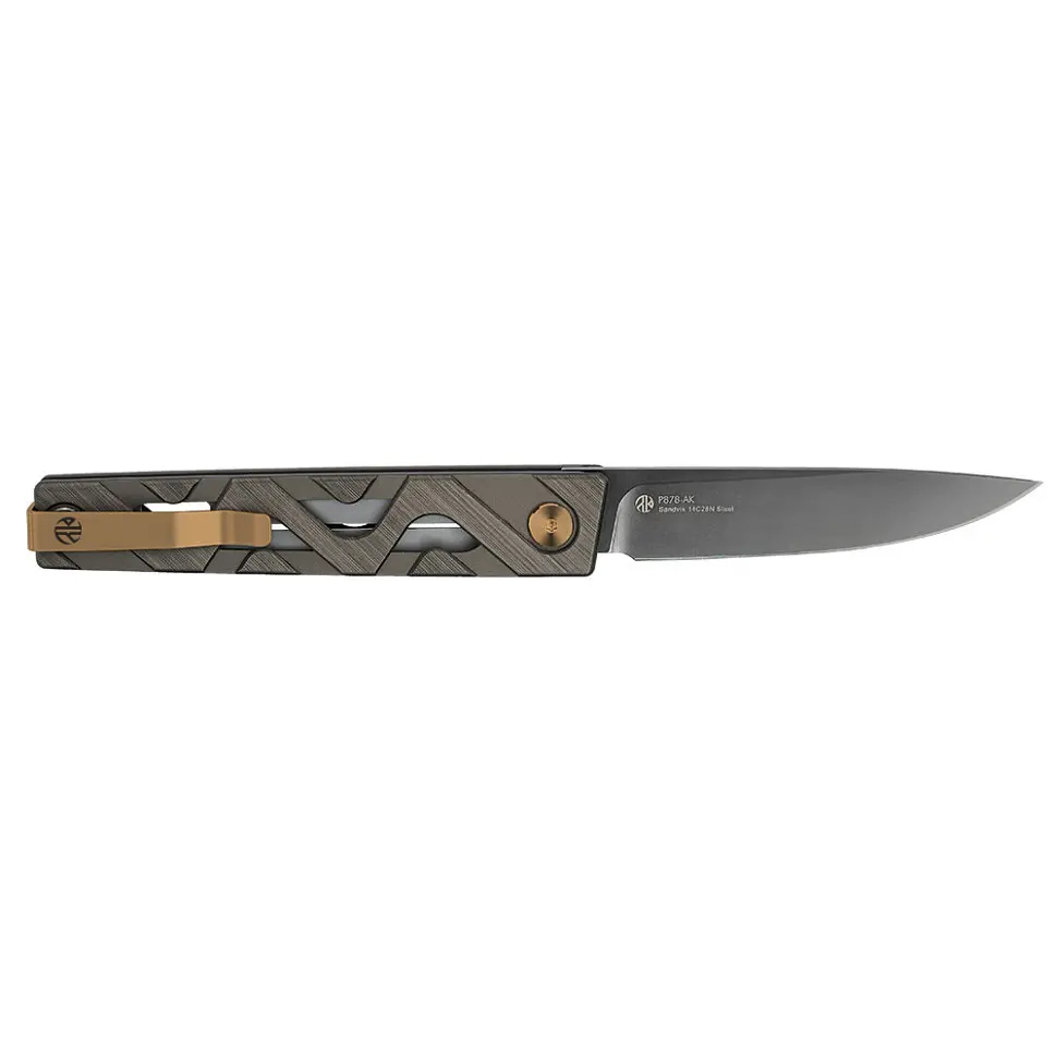 Ніж складаний туристичний Ruike P878-AK, (8.7 см) 14C28N/6063Aluminum сірий - фото 3