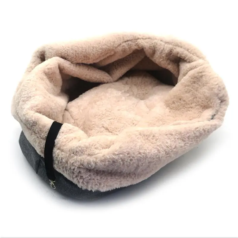 Сумка-лежак для кошек и малых собак Zoo-hunt омфорт S №1 38х20х32 см серая - фото 3