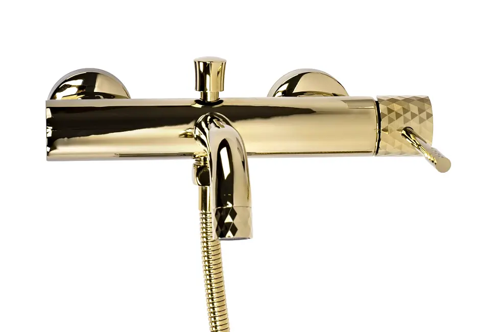 Змішувач для ванни Rea Lungo Diamond gold REA-B6448 - фото 4