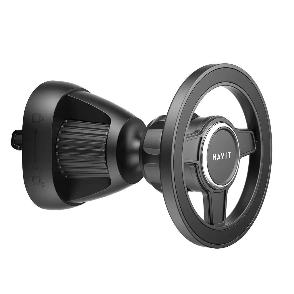 Автотримач для телефону магнітний на дефлектор HAVIT ST7181 Black HAVIT (29218-000) - фото 5