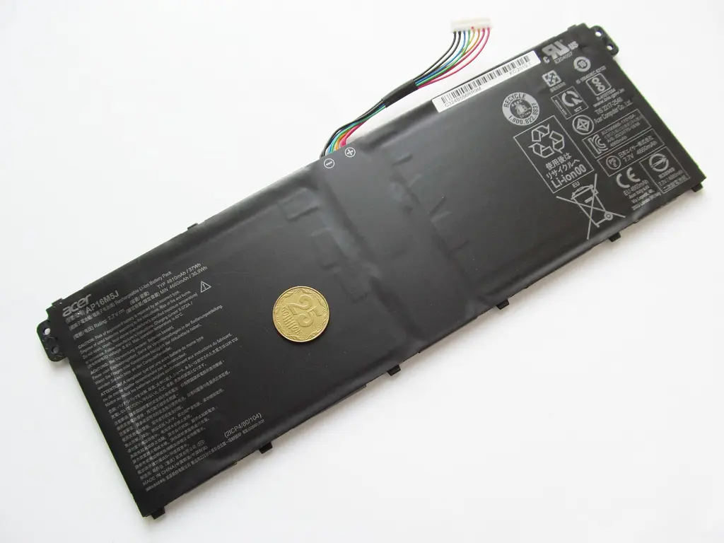 Акумулятор для ноутбука Acer AP16M5J Aspire A315/A515, 4810 mAh (37Wh), 4cell, 7.7V, Li-ion, чорний - фото 3
