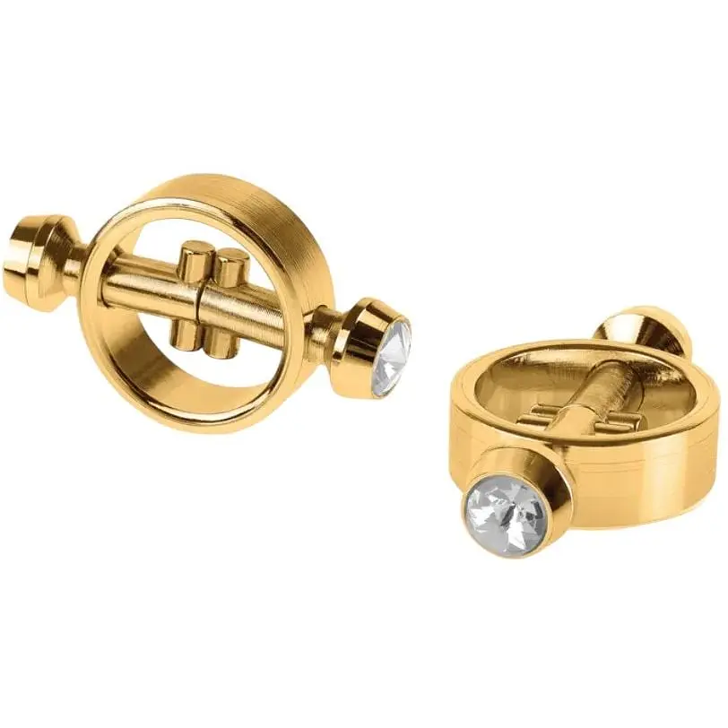 Зажимы для сосков Pipedream Gold Magnetic Clamps 2.5 см золотой - фото 1
