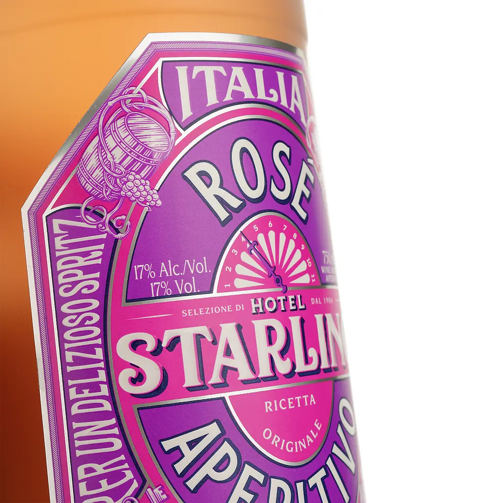Вермут Hotel Starlino Aperitivo Rose 17% 0.75 л - фото 5