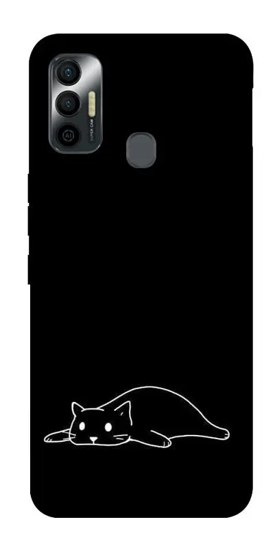 TPU чохол Demsky Lazy cat для TECNO Spark 7