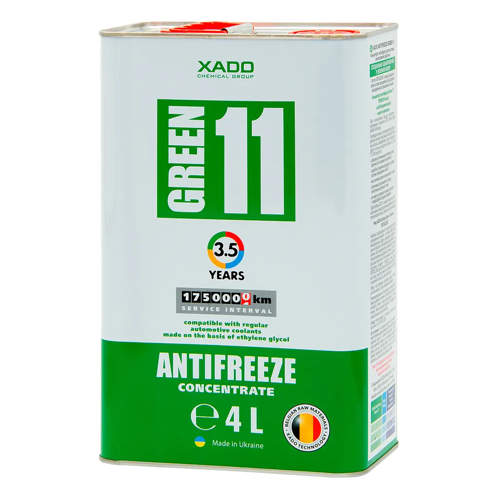 Антифриз XADO Antifreeze Green 11 концентрат 4 л - фото 2