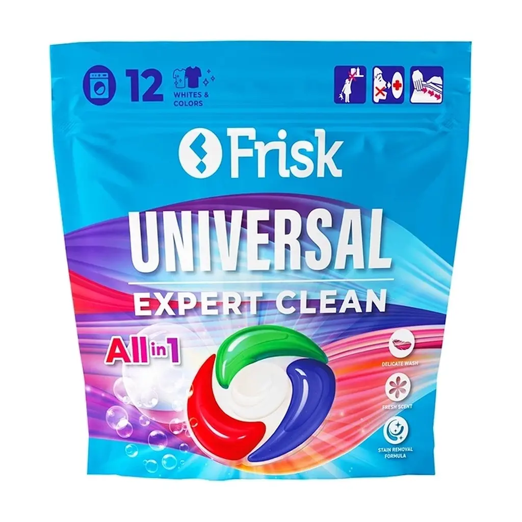 Капсули для прання Frisk Universal Expert Clean 12 шт. (4820197123476)
