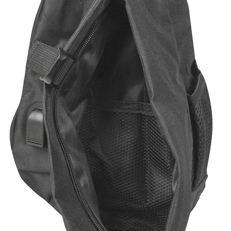 Рюкзак на одне плече No Brand 905 32х22 см Black 13056-84488 - фото 8