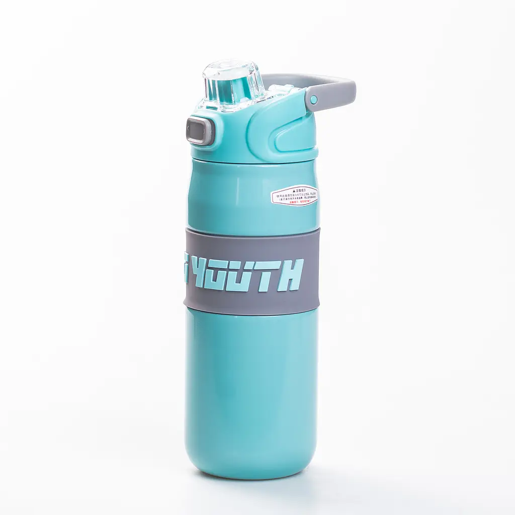 Термос спортивний TO YOUTH 680 мл з мундштуком, м'ятний Yiwu HP-14-54M - фото 2