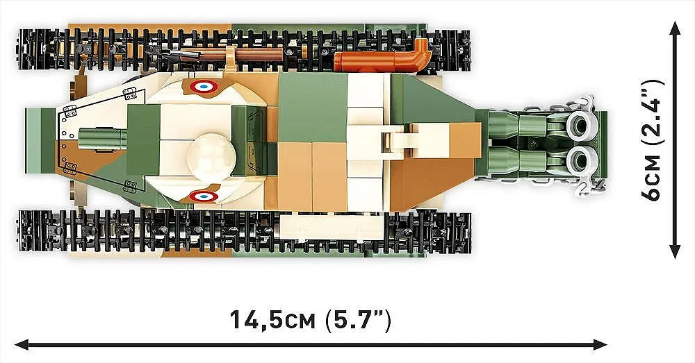 Конструктор COBI танк 1:35 RENAULT FT 2991 - фото 4