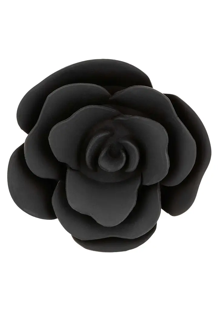 Анальна пробка Calexotics Rose Anal Plug Small, 7.5 см (чорний) - фото 6