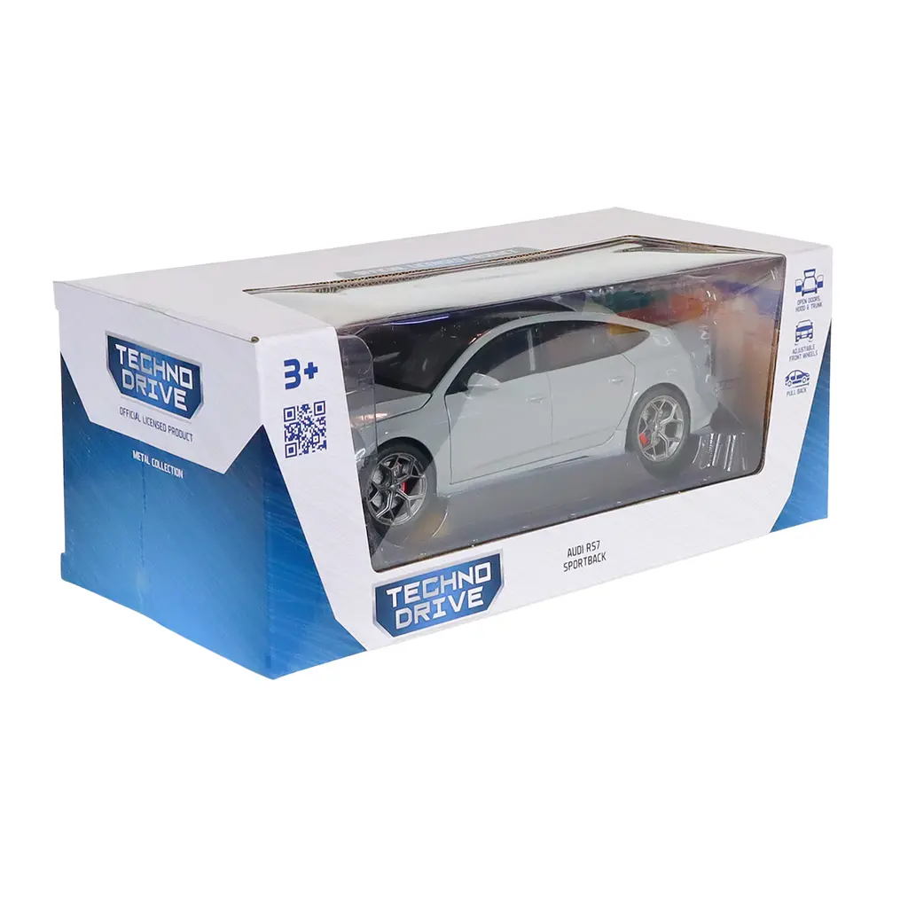 Автомодель TechnoDrive Audi RS7 Sportback 1:24 сіра (KM07222) - фото 11