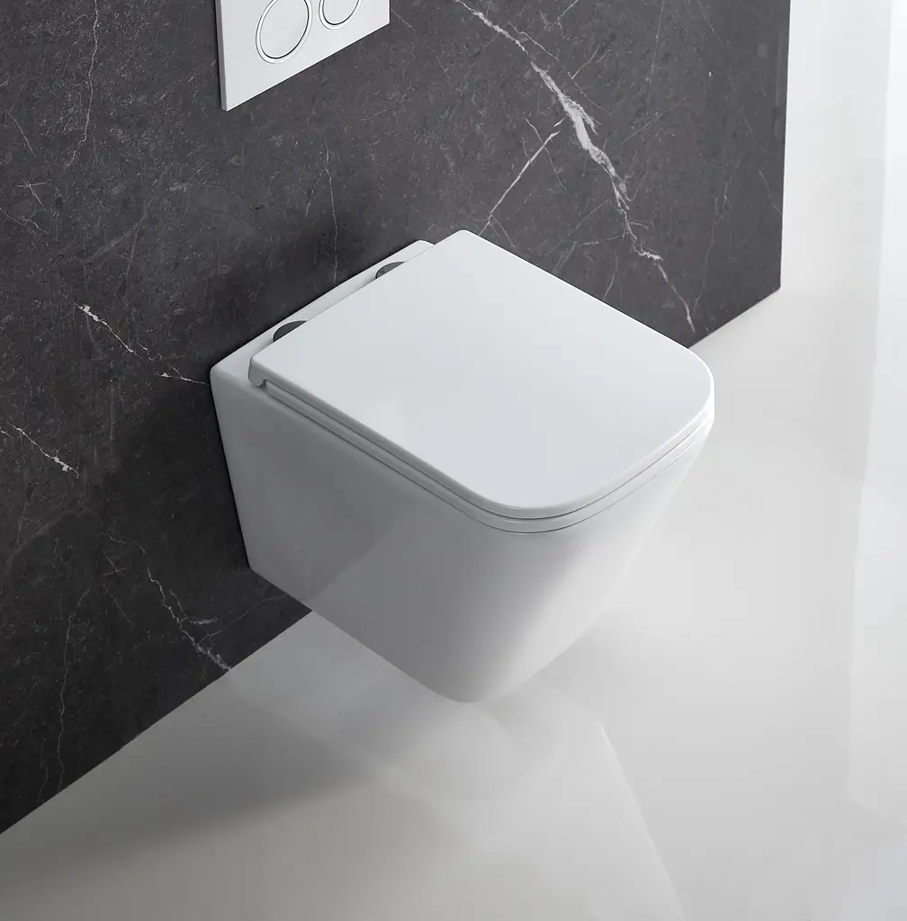 Комплект Grohe Set унітаз Quadro-0301-R + Інсталяція Grohe Rapid Sl 38772001 38772001QUADRO0301R, Білий - фото 8