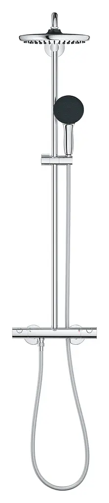 Душевая система с термостатом для настенного монтажа Grohe Vitalio Start System 250 26678001, Хром - фото 3