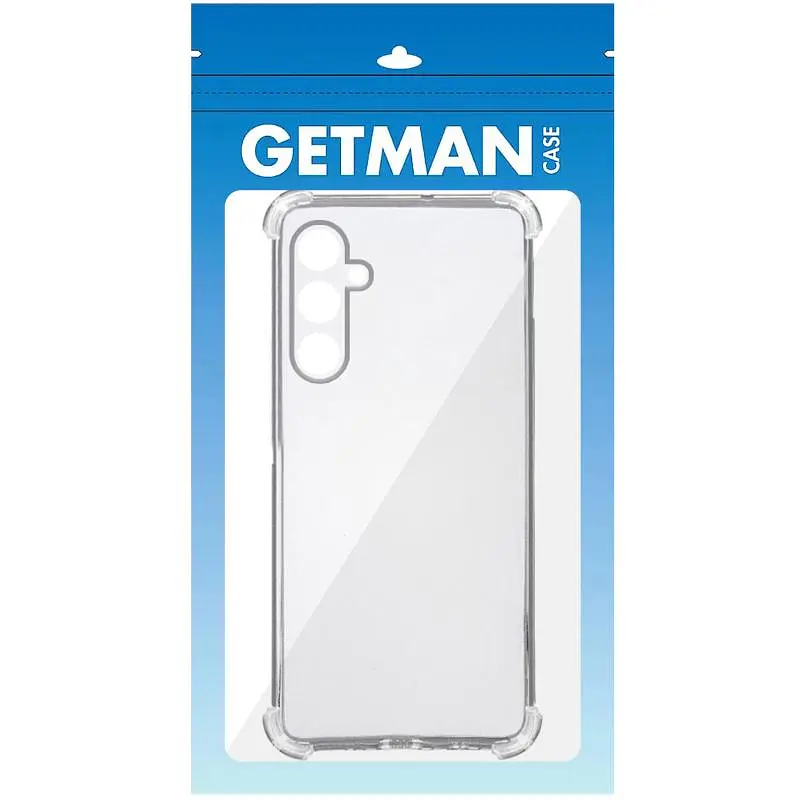 TPU чохол GETMAN Ease logo посилені кути Full Camera для Samsung Galaxy A57 5G Безбарвний (прозорий) - фото 2