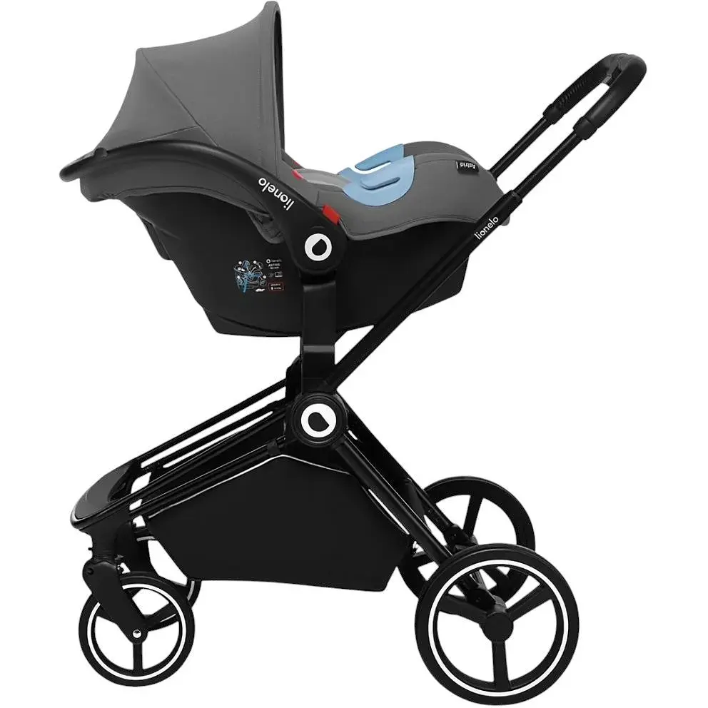 Коляска універсальна Lionelo Mika Plus 3 в 1 grey stone (LO-MIKA PLUS 3IN1 GREY STONE) - фото 7